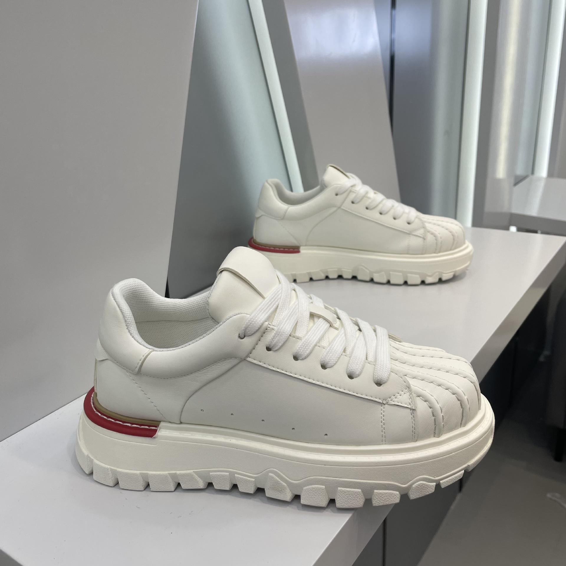 Ddmybear Trendy Brand Shell Toe Thick Soled Board For Men, Trendy And Versatile White Shoes, Autumn New Fashion Casual Shoes Chinese Brand Shoes F915-