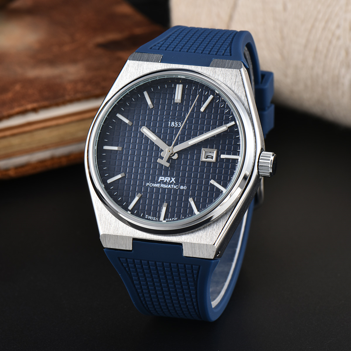 Mens womens TISSOTSity PRX 1853 Watches Automatic Stainless Steel Watch men Quartz Wristwatches waterproof Luminous montre de luxe WATCH #3389