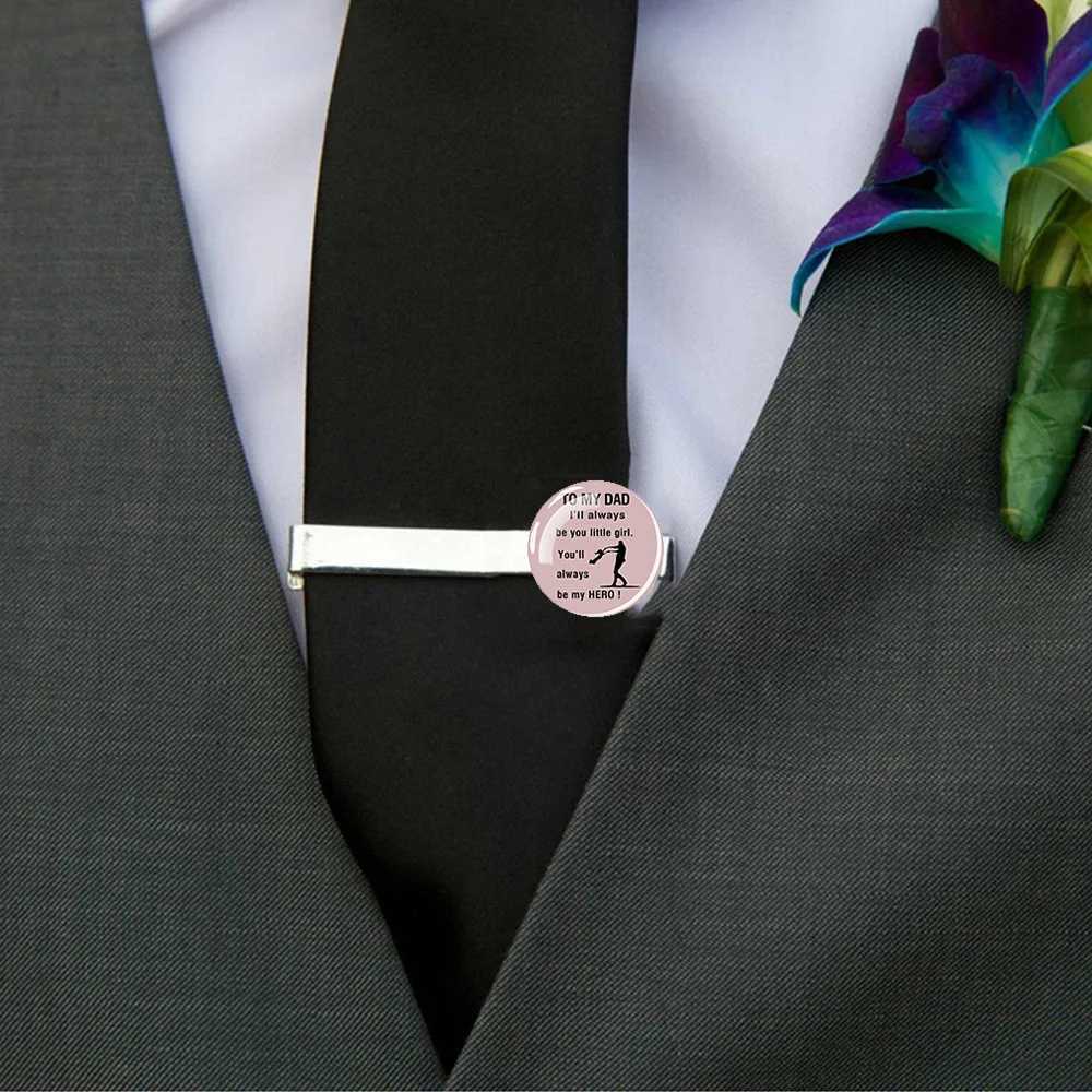 Tie clip mens formal suit tie fixing clip is simple and elegant suitable for parties dinners family banquets father son gifts W240914