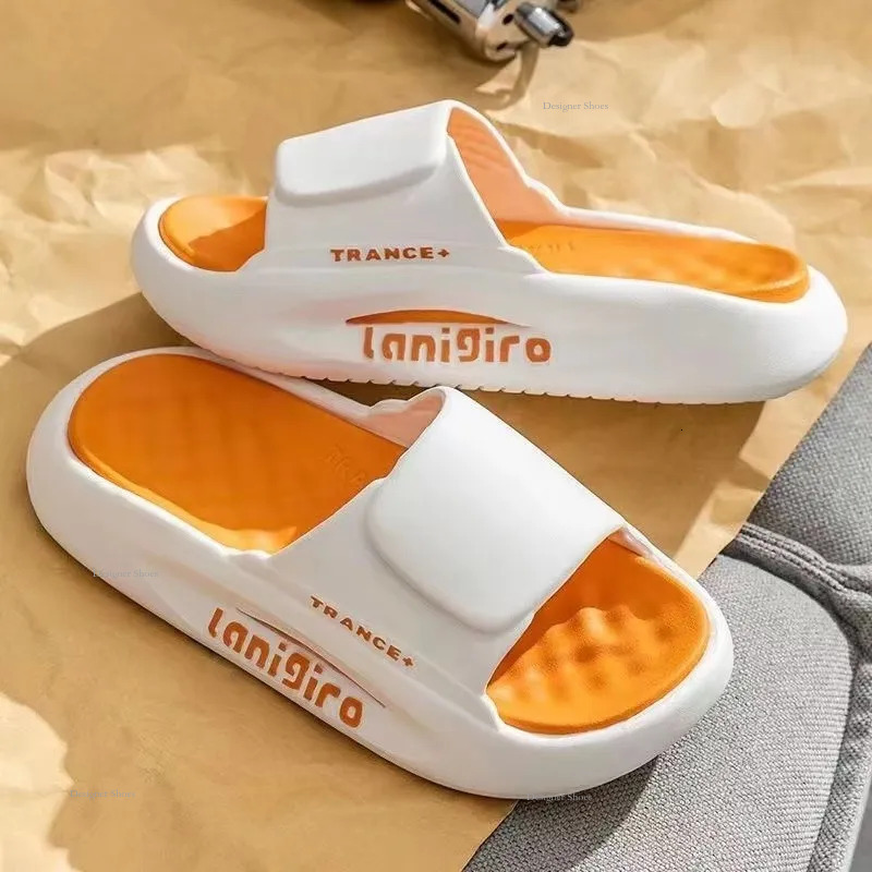 Fashion Summer GAI Slippers Home Non-Slip Breathable Bathroom Red Black Slippers For Women Eur36-40