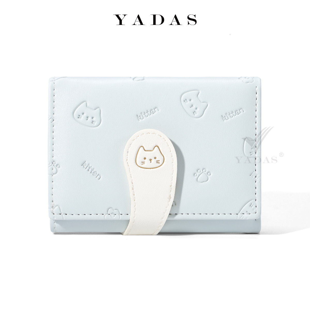 YADAS Cute Women's Card Bag Fashion Buckle PU Short 30% Zero Fold Wallet