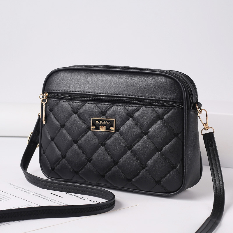 Trendy 2024 New PU Crossbody Versatile Women's One Shoulder Small Square Bag
