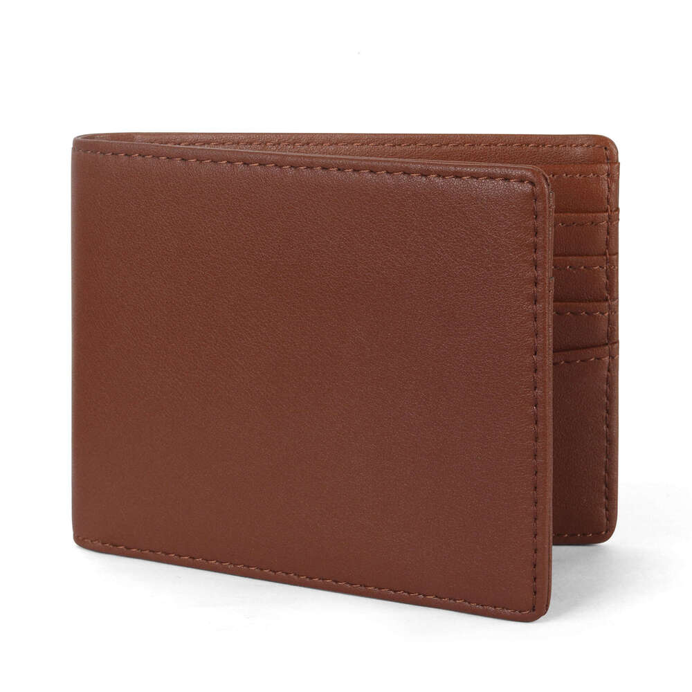 AMZZ Two Fold Open Genuine Leather, Soft Cowhide Wallet, Men's High-End Feeling 31