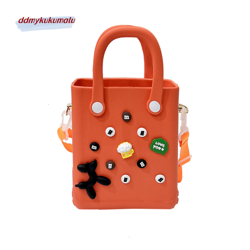 New DIY cartoon versatile accessory beach bag, new fashion niche, one shoulder crossbody carrying hole bag H723#21 kukumalu