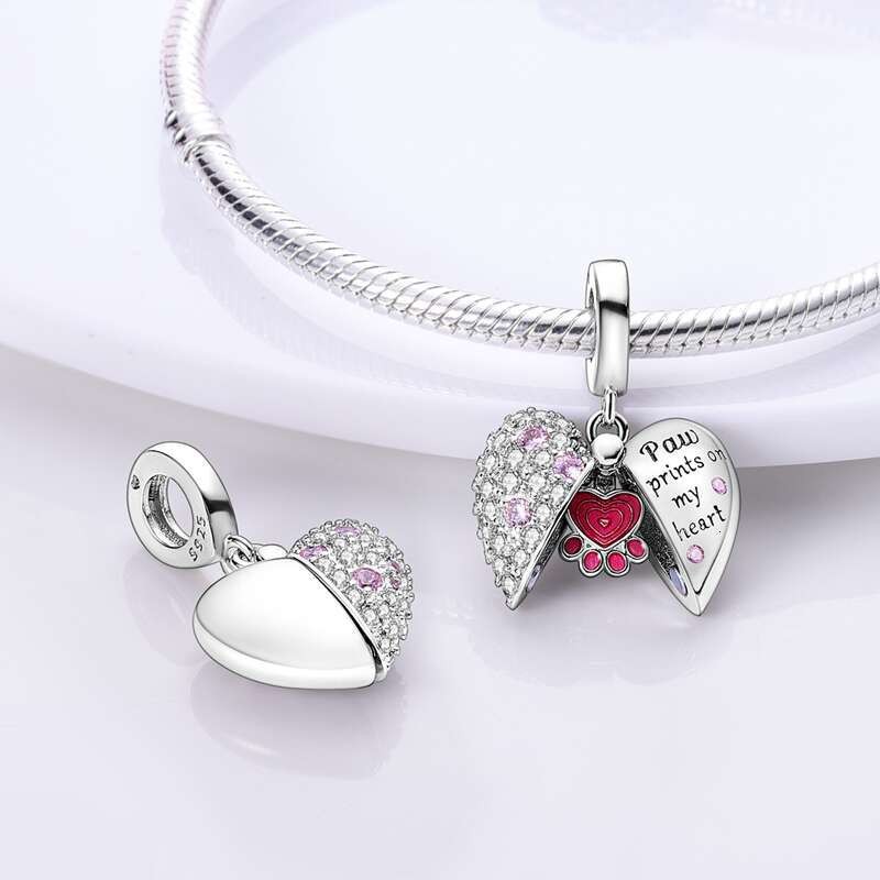 925 Sterling Silver Butterfly Four Leaf Clover Friendship Charms Pendants Fit Original Bracelets DIY Jewelry Gifts