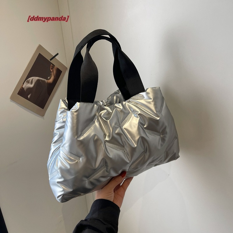 Autumn Winter Down for Women 2024 New Fashion, Small and Versatile Commuter Single Shoulder Tote Bag, Handheld Big Bag #22 ddmypanda