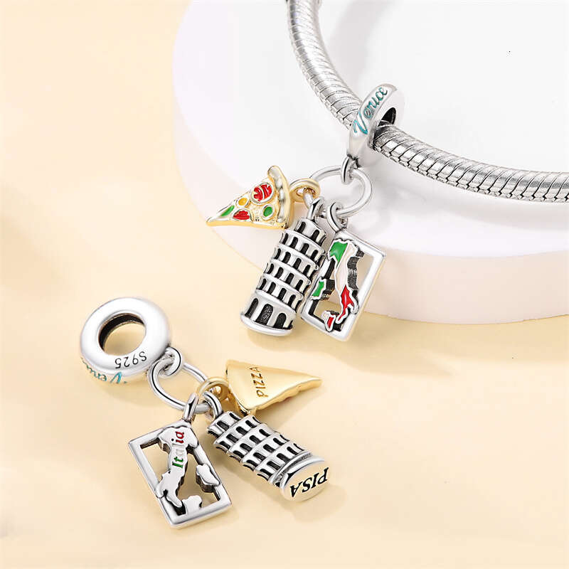 925 Sterling Silver Globe Spaceman Astronaut Travel Charms Pendants Fit Original Bracelet Fine DIY Jewelry Gift