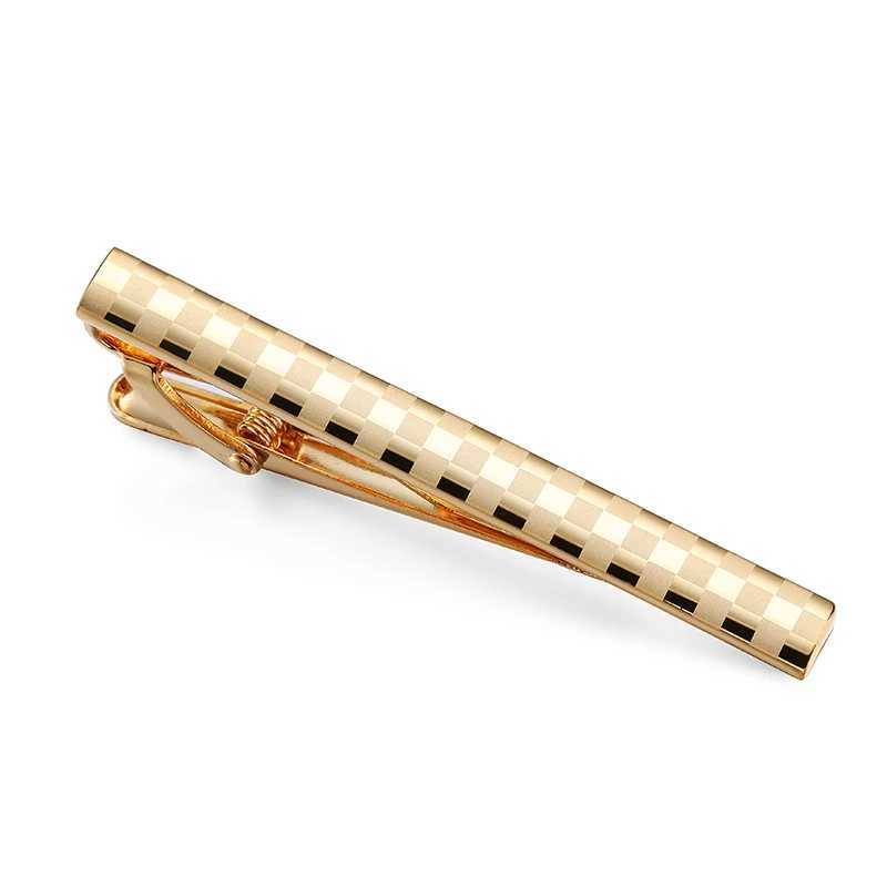 XKZM high-quality mens tie clip gold laser flat collar clip wedding jewelry gift W240914