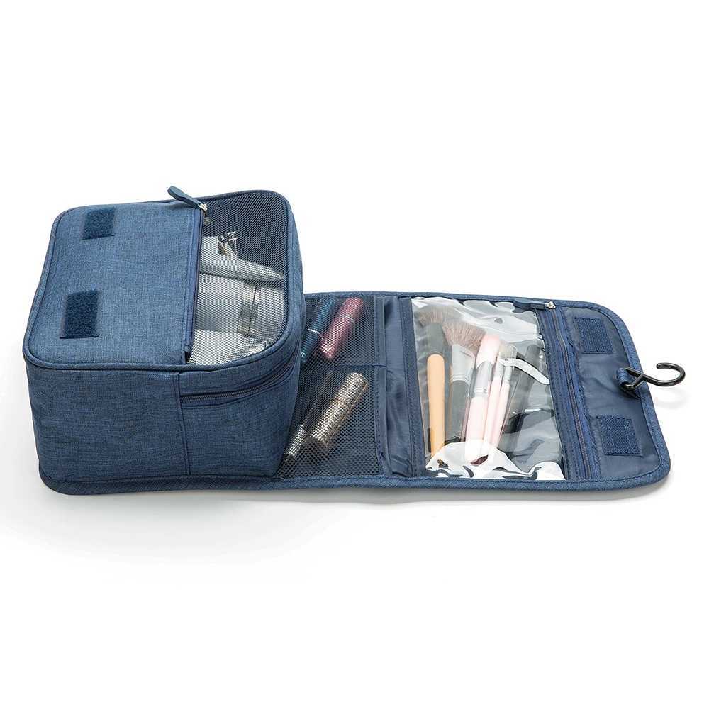 Z Large Capacity Toiletry Bag Travel Bag with Hanging Hook Waterproof Cosmetic Bag Bathroom Storage Bag for Brushes Set Z240914