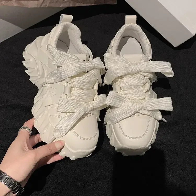Sneakers Designer Vulcanized Fashion Lace-up Wedge Platform Dad Casual Women Sport Shoes atillas Mujer