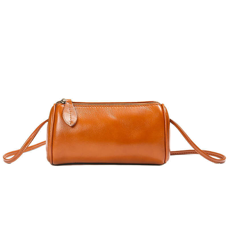 AMZZ Small for women's 2024 new fashionable and exquisite high-end soft leather one shoulder crossbody bag, internet famous small bag