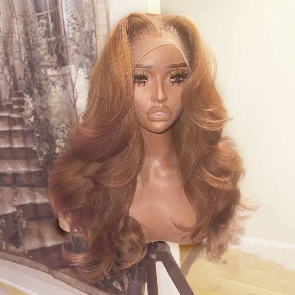 AIMEYA Red Body Wave Front Wigs For Women Heat Resistant Synthetic Hair Bury Lace Wig Daily Used Cosplay