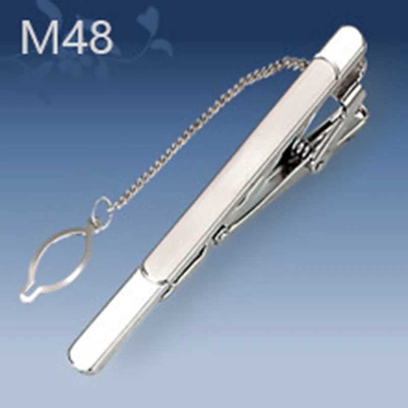 Necktie Clips Mens Business Silver Geometric Tie Clip Wedding Accessories Jewelry Simple Korean Stickpin W240914