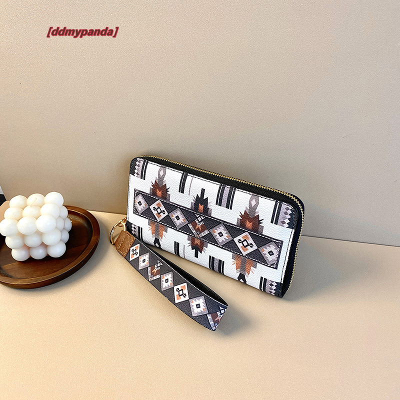 New 2024 Chinese style large capacity zippered handbag, fashionable and trendy wrist wallet, women's trend #15 ddmypanda