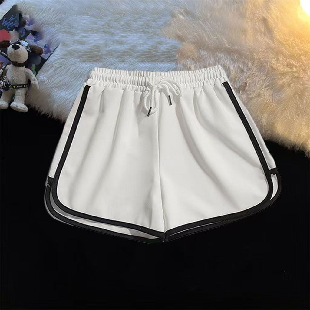 Designer shorts women's casual sweatpants hot pants sweatpants women's summer elastic waist loose wide-leg pants