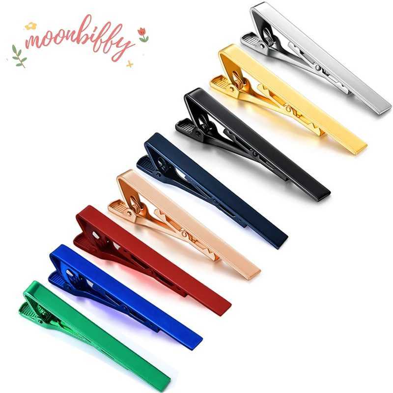 New mens stainless steel tie clip multi-color tie clip fashionable tie clip buckle bar brooch buckle jewelry gift W240914
