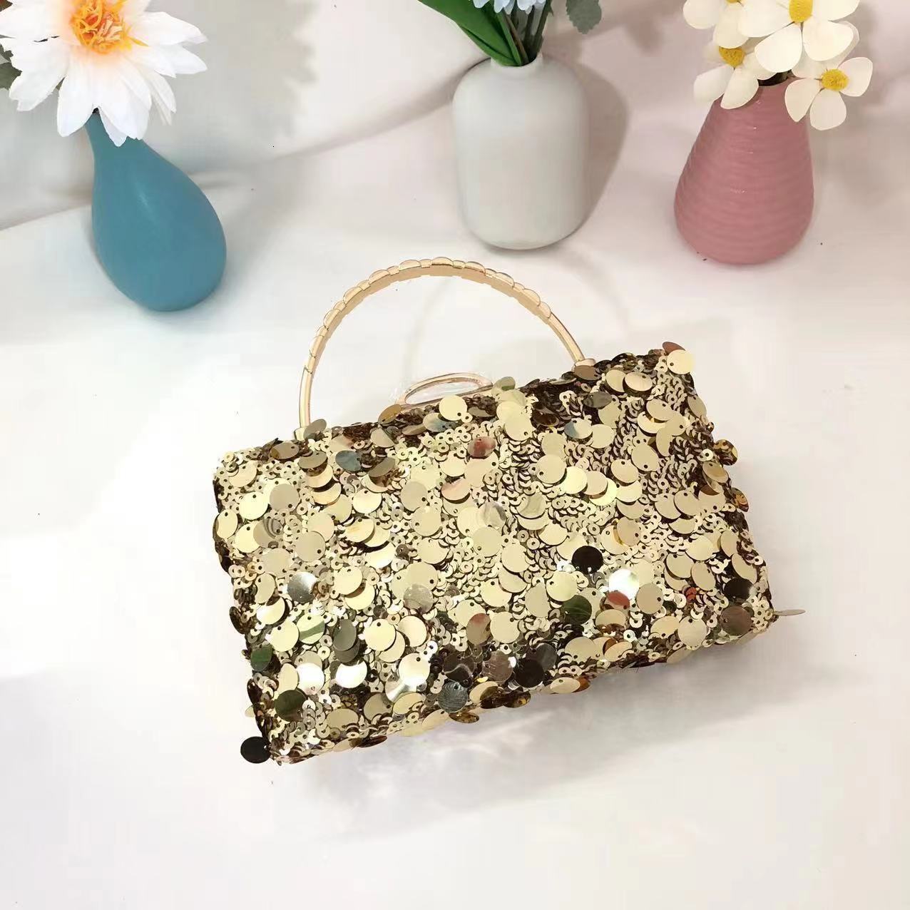Banquet evening gown, handbag, sequin dress, personalized wedding bag, hand-held women's chain bag