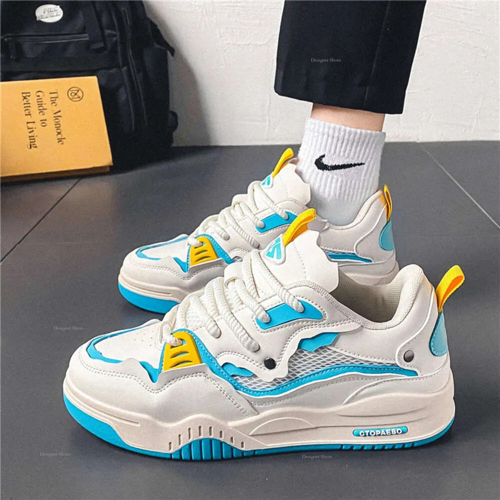 2024 New Spring Summer Fashion Platform For Comfortable Flat Casual Sneaker Men Lace-Up Skateboard Sneakers S s