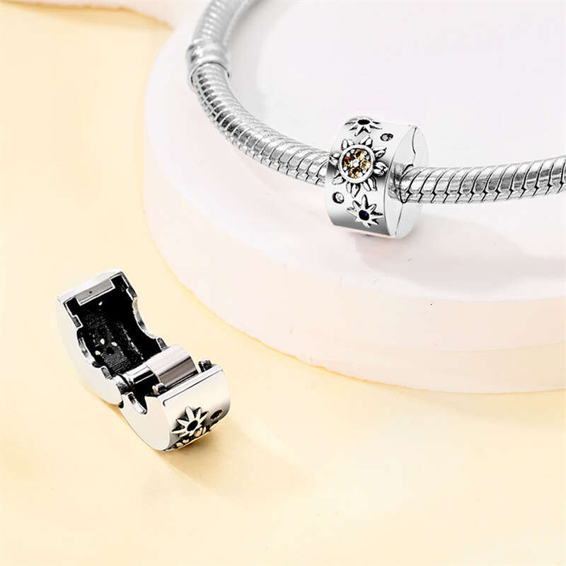 925 Sterling Silver Moon Vitreous Star Fairy Tale Charms Beads Fit Original Bracelets DIY Jewelry Romantic Gift