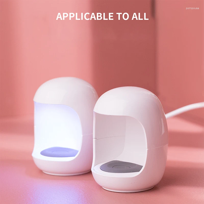 Nail Dryers 6W Egg Shape UV Lamp Dryer Mini Single Finger Potherapy hine Fast Drying Portable Varnish Cured Manicure Tools