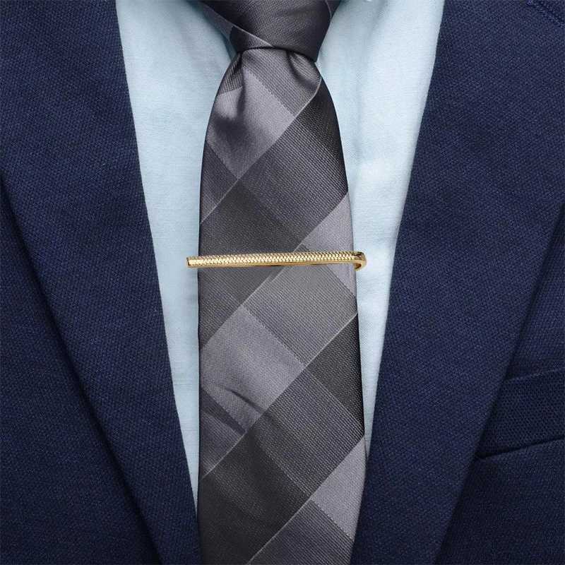Mens Tie Clip Fashion Simple Bar Buckle Necklace Accessories Buckle Tie Pin Daily Business Wedding Ceremony Tie Clip Pin W240914