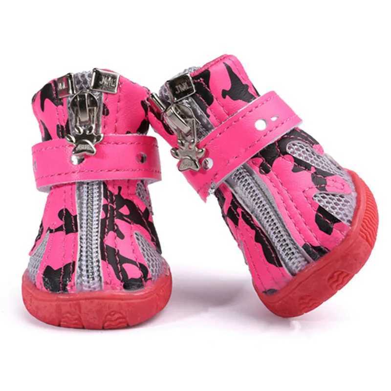 Spring Summer Pet Dog Shoes Breathable Mesh Dog Sport Boots Anti-Slip Small Dog Sandals for Teddy Chihuahua