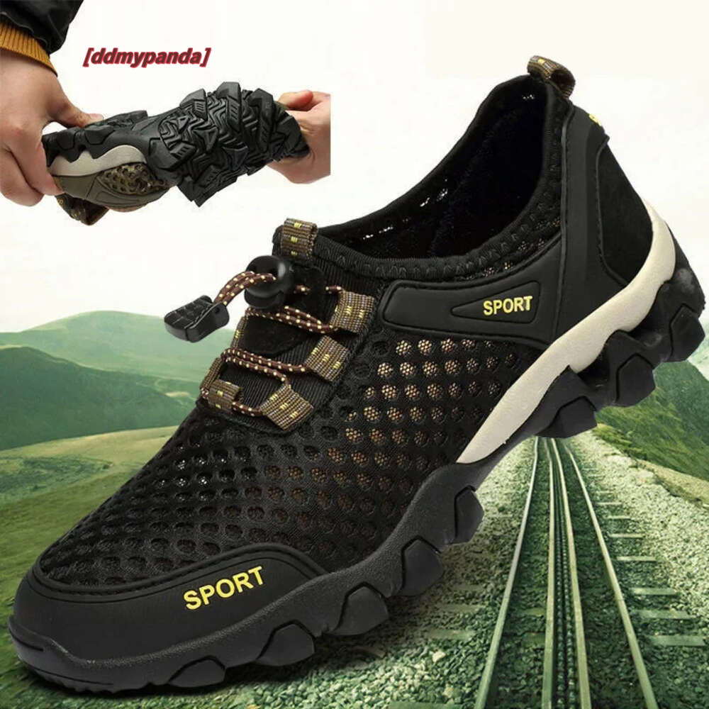 Men's Sneakers Breathable Mesh Mens Outdoor Non-Slip Hiking Summer Casual Shoe for Men Fashion Creek Trekking Shoes ddmykukumalu ddmykukumalu