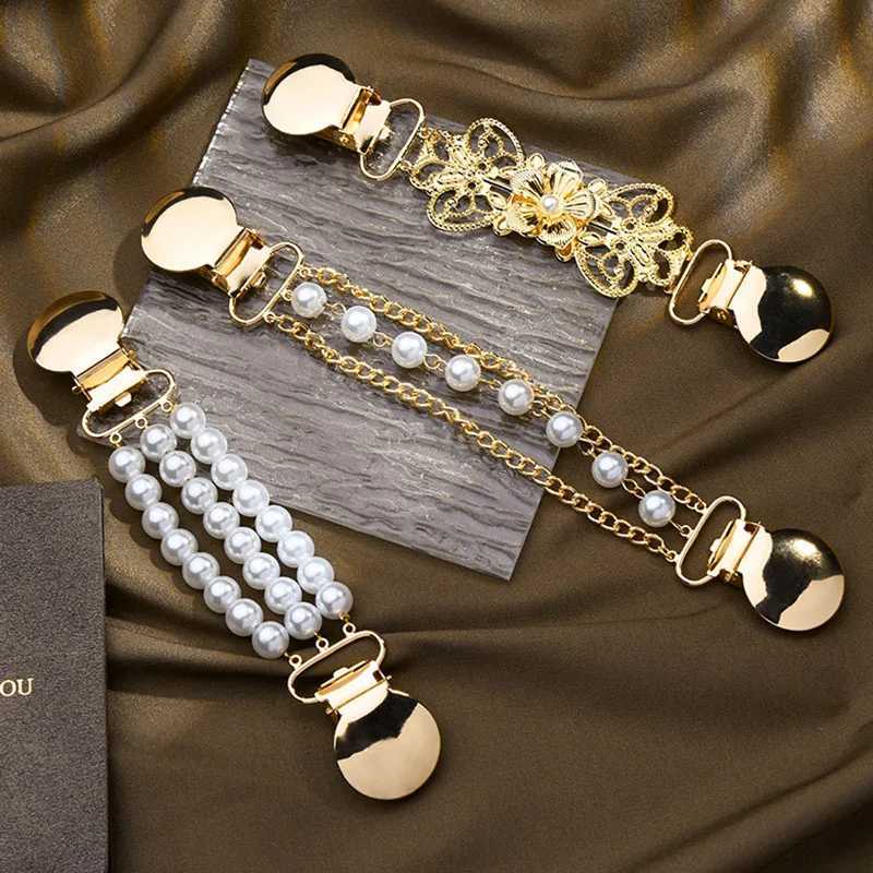 New cardigan with buttons for women elegant pearl like shawl scarf with buttons on the collar vintage decorative pin W240914