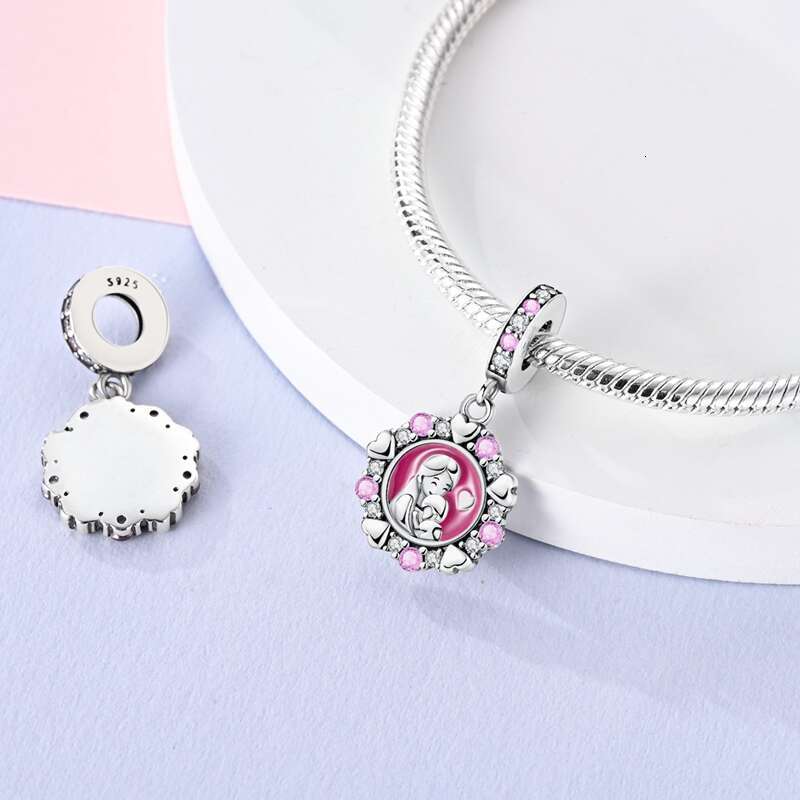 Fit Original Bracelets 925 Sterling Luminous Moon Virgin Mary Mother Life Tree Charms Beads Fashion DIY Jewelry