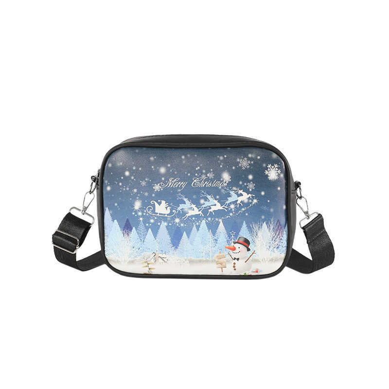CMM Popular Small Square Bag Winter Womens Bag Halloween Graffiti Shoulder Bag Personalized Casual Crossbody Bag
