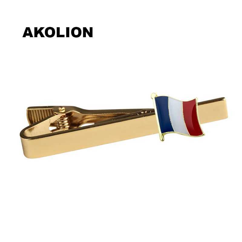 National flag tie clip rural national flag tie clip metal mens tie clip various business styles KS-0090 W240914