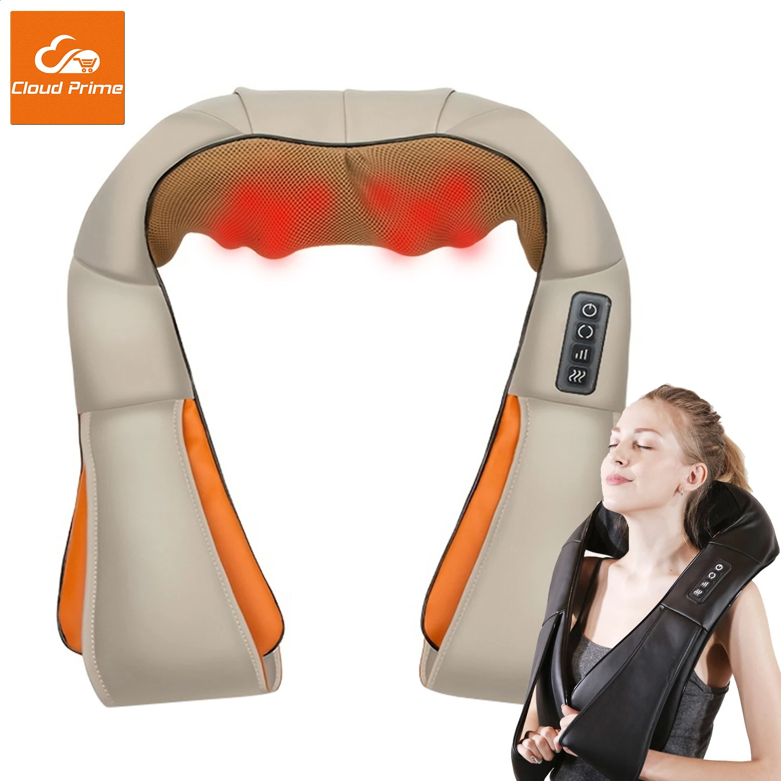 Electric shoulder massager tool vibration heating massage machine body trapezoidal muscle relaxation neck massager equipment 240914
