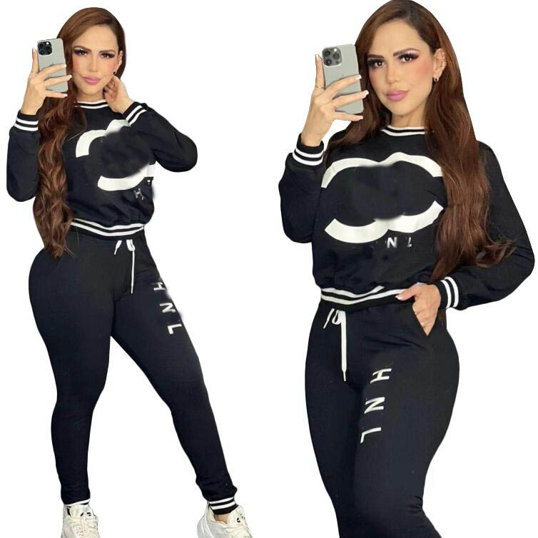 striped badge design Women Tracksuits Stitching Hoodies Trousers Outfits Ladies Fashion Sportsuit Casual embroidered cardigan zipper Jacket and pants Clothing