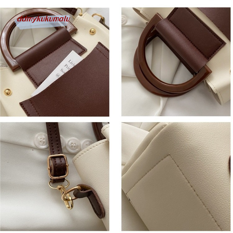 New Fashionable Texture Large Capacity Bucket Bag for Women, Korean Trendy Single Room Crossbody Bag, Ins Premium Handbag H727#14 bde7b