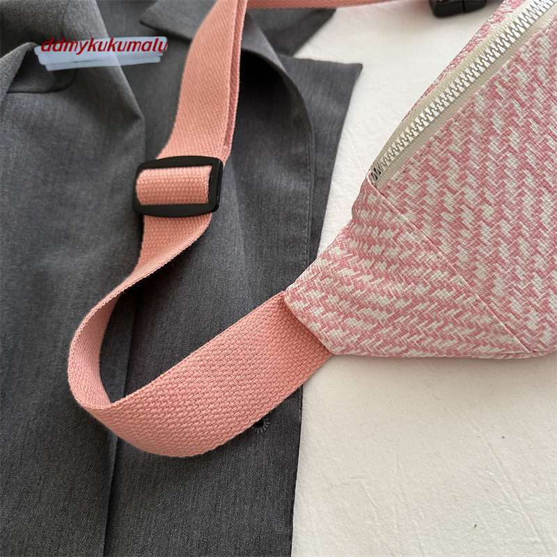 Cute, lightweight, niche crossbody waist ins, fresh, simple, versatile small bag, women's forest style girl chest bag H7.20#9 ddmykukumalu