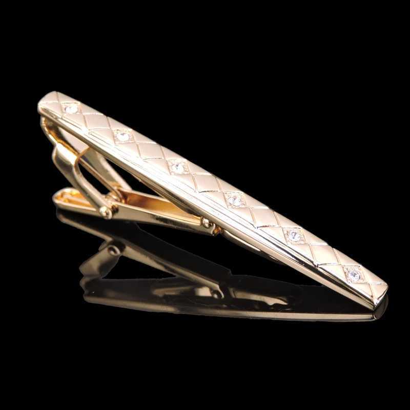 High quality crystal tie clip brand new fashionable tie clip mens wedding tie clip gift W240914