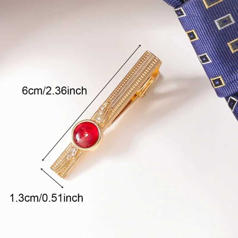 New luxury rhinestone crystal tie clip mens gold silver business wedding collar tie clip fashion jewelry W240914