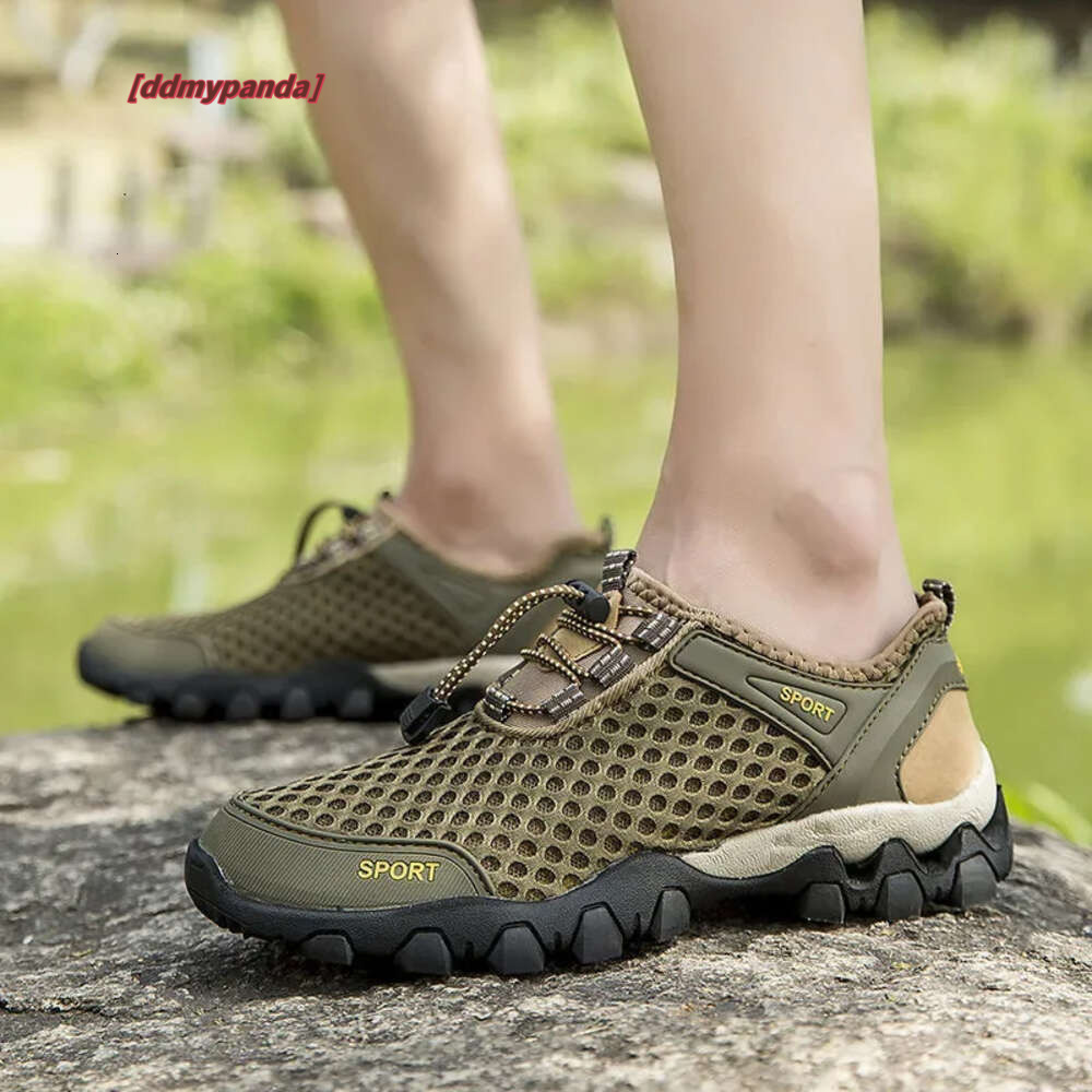 Men's Sneakers Breathable Mesh Mens Outdoor Non-Slip Hiking Summer Casual Shoe for Men Fashion Creek Trekking Shoes ddmykukumalu ddmykukumalu