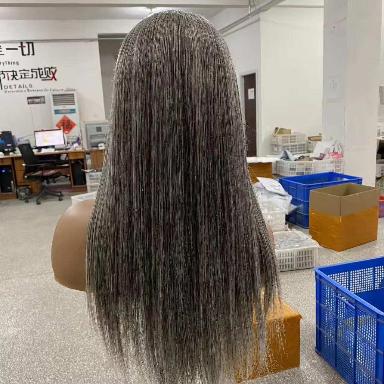16inch graceful wavy gray lace wig human hair salt and pepper silver grey 5x5 hd lace hand wig soft invisible raw virgin brazilian hair wig natural ab