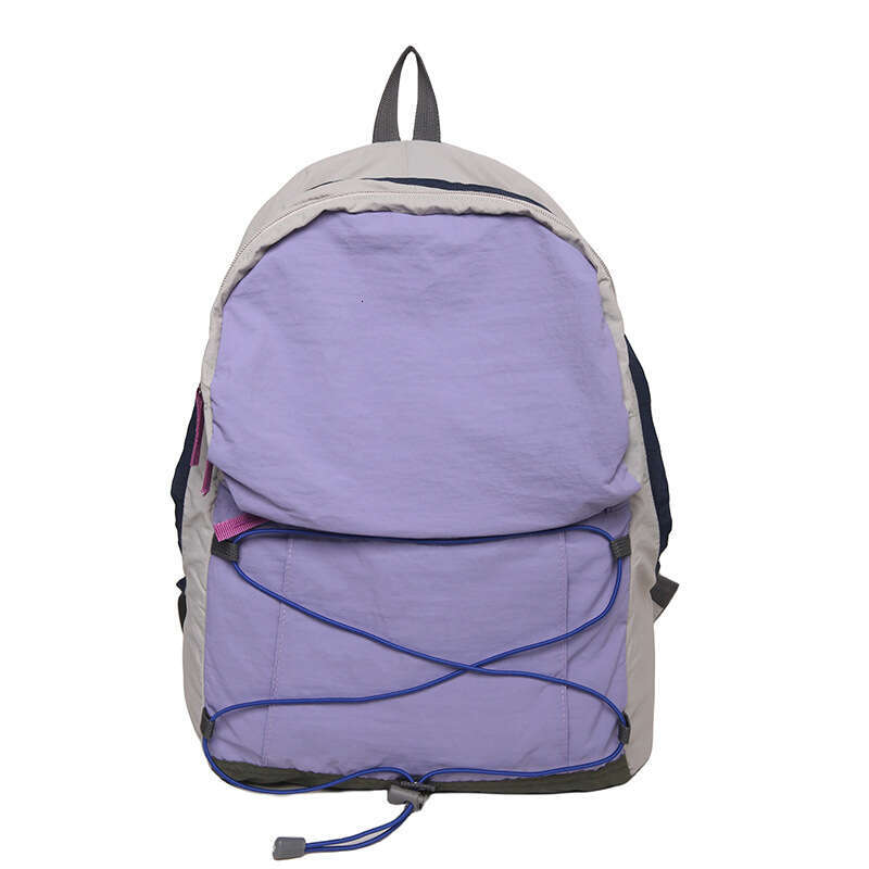 AMZZ Outdoor Contrasting Color Trendy Lightweight Travel Bag, Hiking Backpack, Aesthetic Value, Middle And High School Students' Class Backpack 1