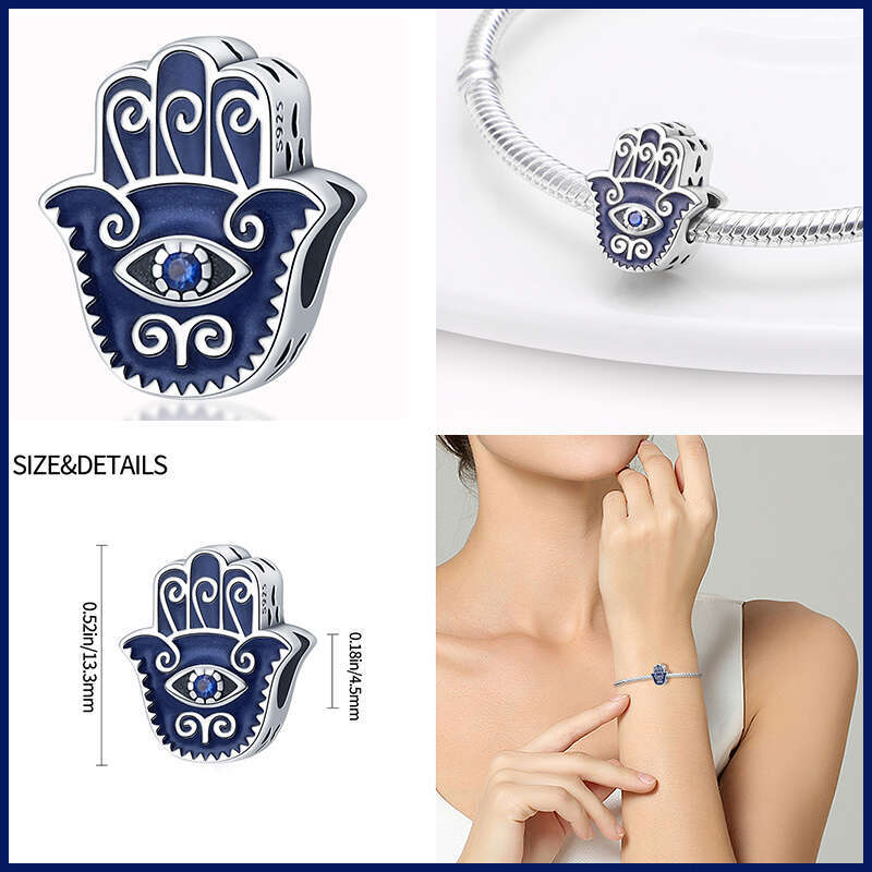 925 Sterling Silver Classic Evil Devil's Eye Charms Beads For Women Fit Original Bracelets Fine DIY Jewelry