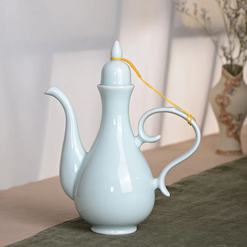 Wine Bottle Chinese Antique Wine Jug Ceramic Tokkuri Bottle Sake Pot Vintage Wine Container for Home Restaurant Whiskey Decanter 240913