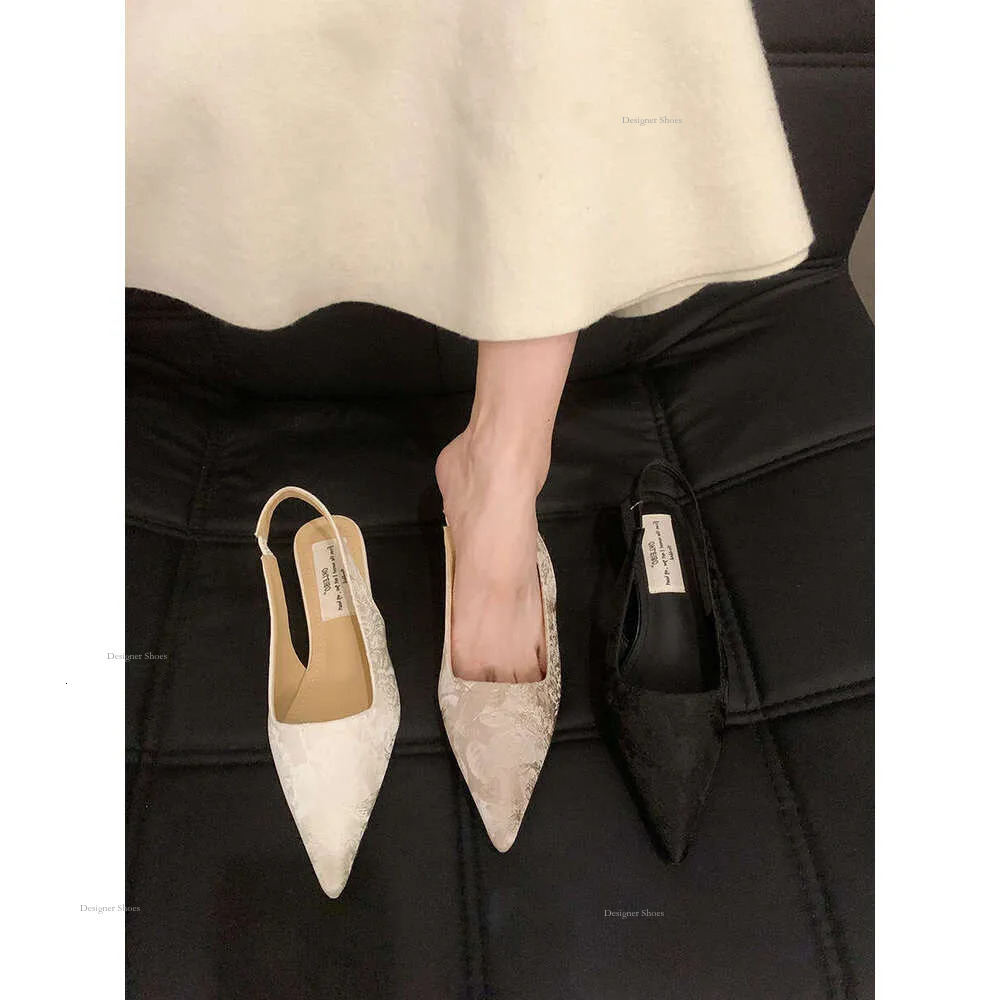 Women's Shoes 2024S New Design Solid Flat Heel Gentle Style Vintage Style Minimalist Style Triple Black Free Shipping