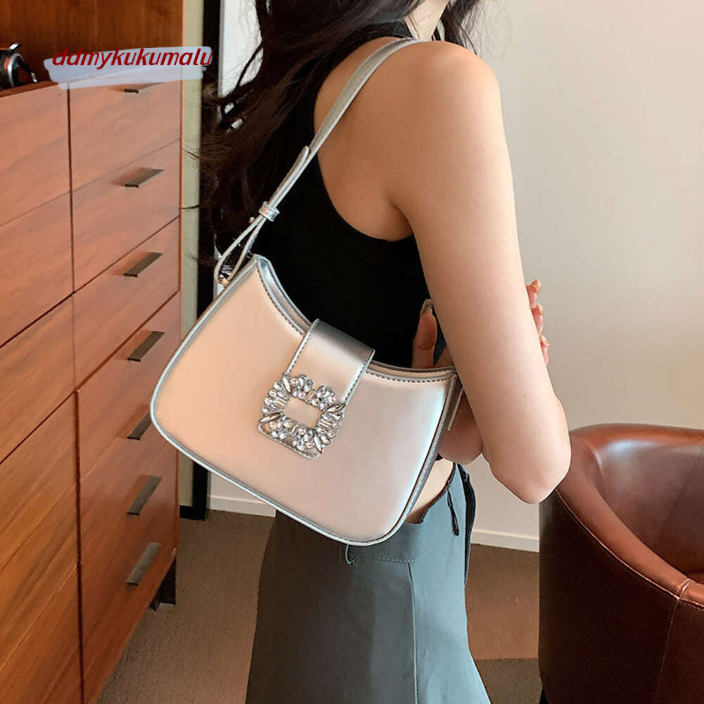 Underarm female internet celebrity, trendy bucket bag, summer new niche design, high-end single shoulder small square bag H7.22#31 kukumalu