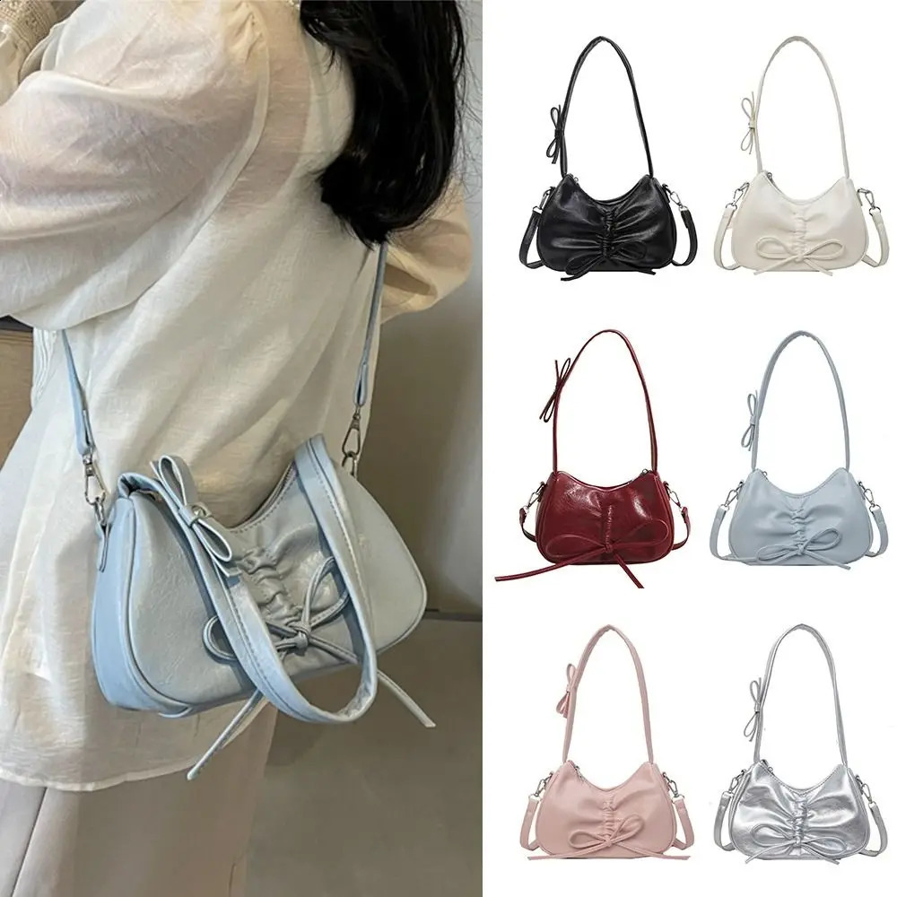 Creative gift large capacity shoulder bag PU Harajuku handbag Y2K silver handbag 240912