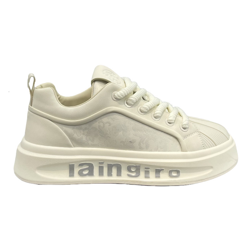 Ddmybear 2024 Autumn New Brand White Fashion Trend Versatile Embroidered Printed Casual Board Internet Red Trendy Men's Shoes Chinese Brand Shoes