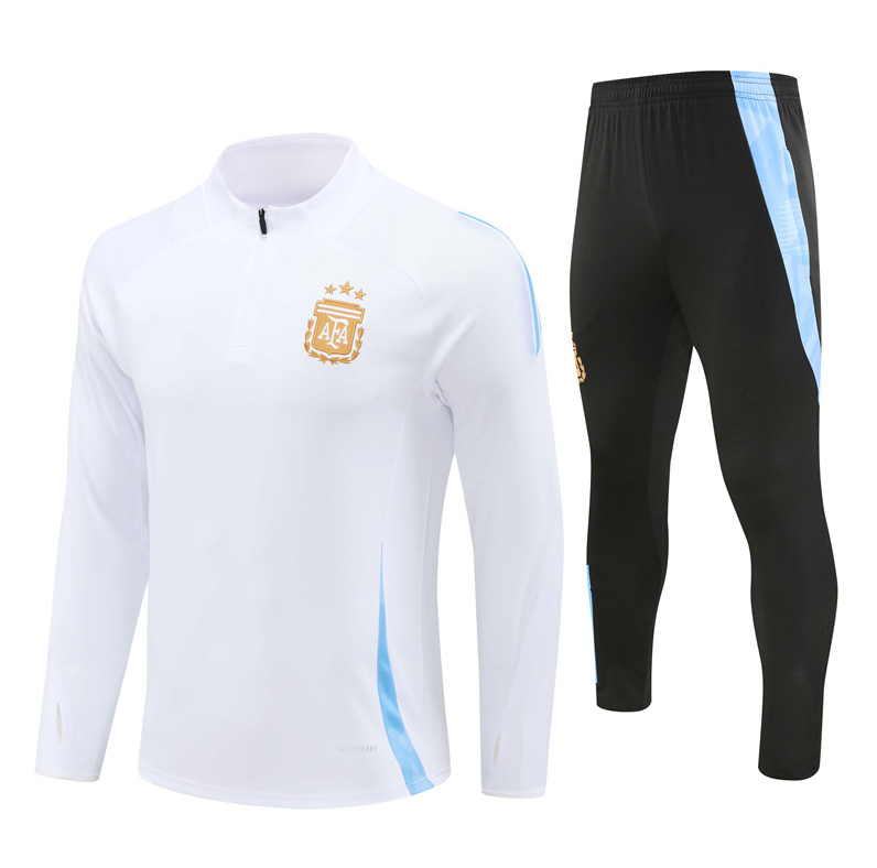 24 25 ITaly sports jacket long half zipper jacket training suit football 23 24 Argentine men's football sports suit set sportswear