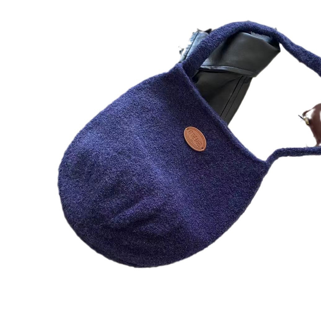 2024 new Korean soft suede temperament ins bucket women's winter shoulder bag versatile handbag