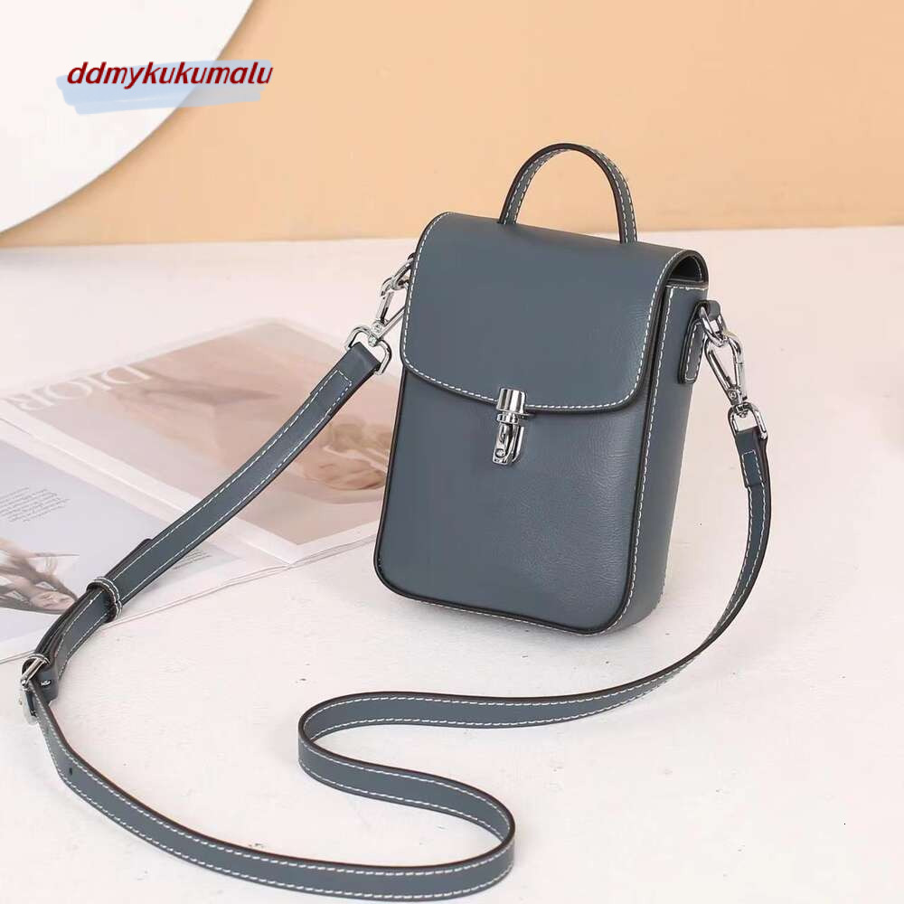 Genuine leather 2024 new mini women's summer high-end feeling fashion versatile crossbody cowhide phone small bag H7.19#68 ddmykukumalu