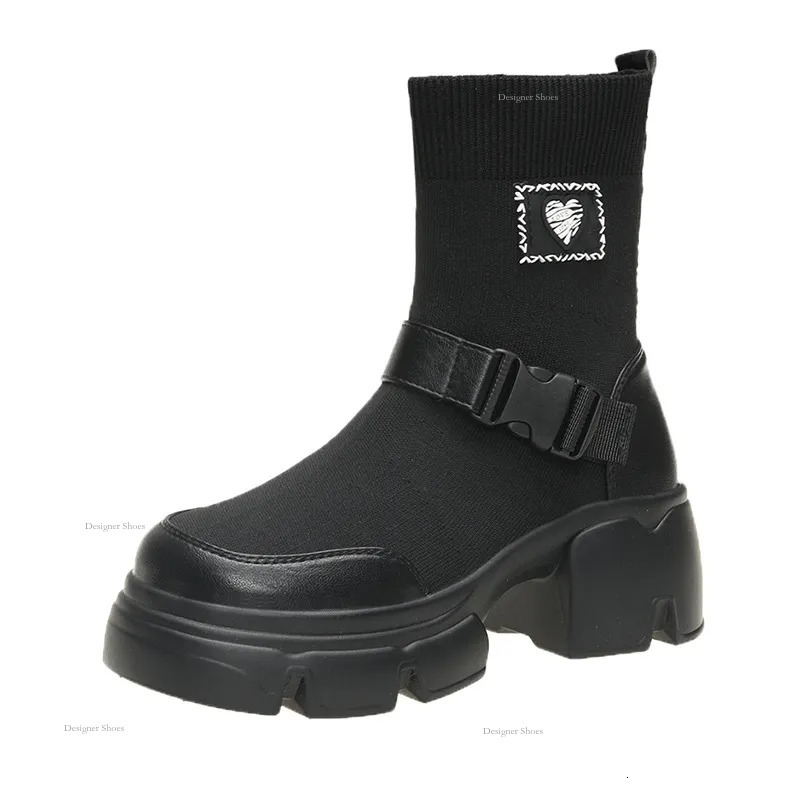 Boots Increase Women Height High Heel New Design Versatile Thick Sole Free Shipping